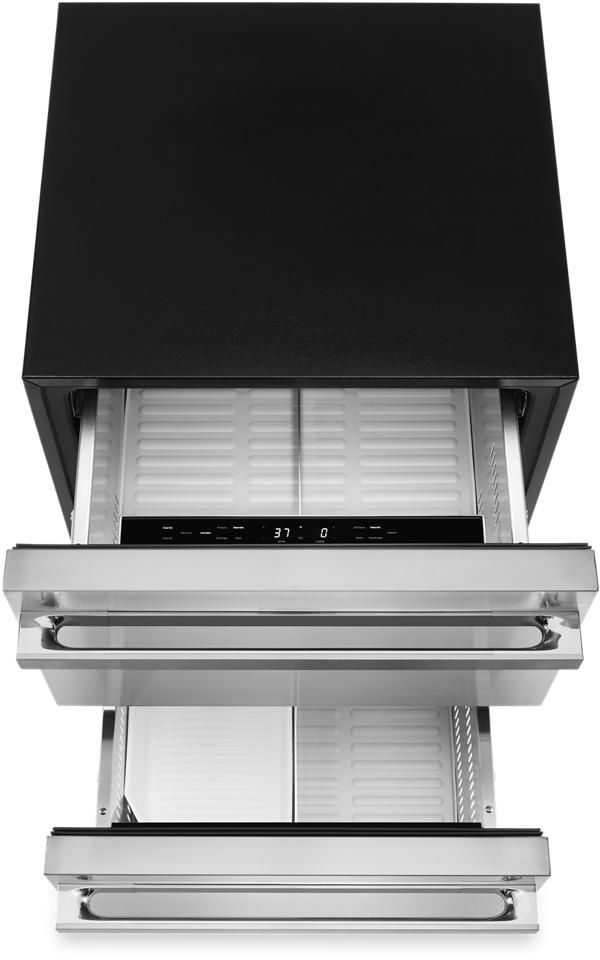 JennAir® Noir™ 4.7 Cu. Ft. Stainless Steel Refrigerator Drawers-1