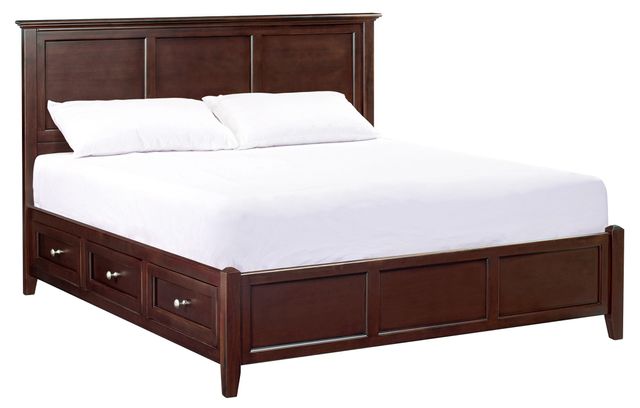 Whittier Wood® Furniture McKenzie Caffè King Petite Storage Bed ...