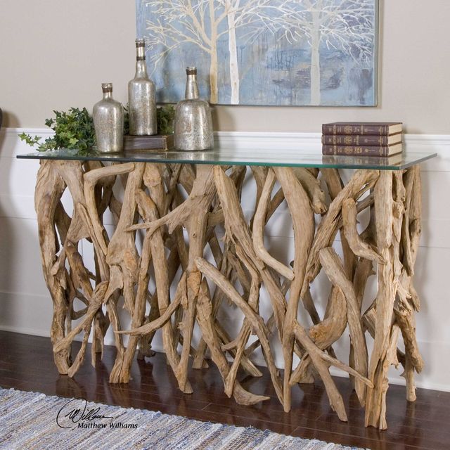 Uttermost® Natural Teak Wood Console Table 1