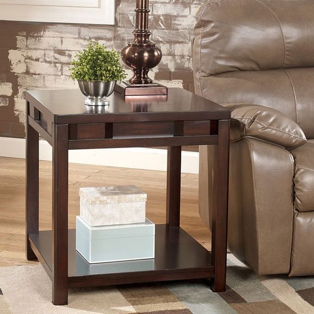 Signature Design by Ashley® Templenz Dark Brown End Table 1