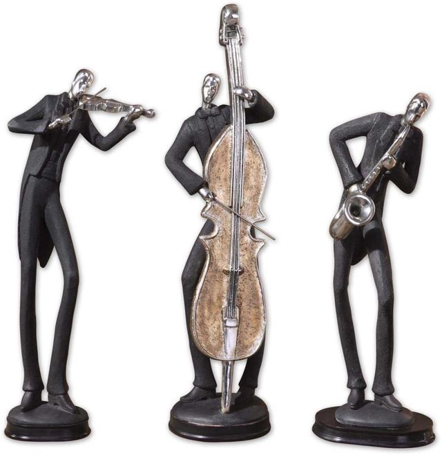 Uttermost® Slate Gray Musicians Figurines-0