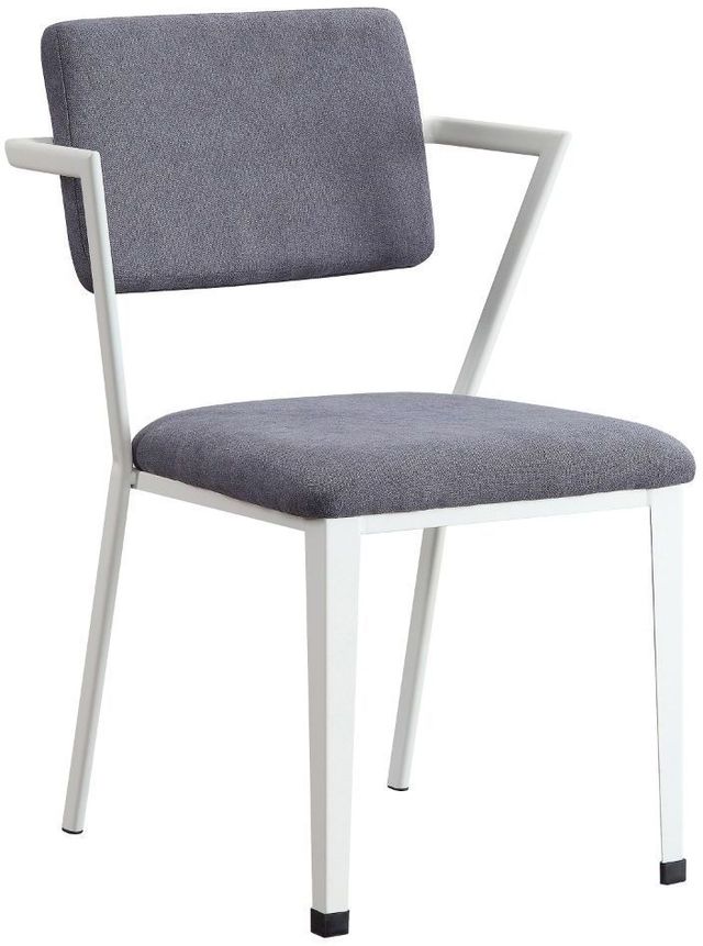 ACME Furniture Cargo 2-Piece Gray/White Dining Chairs