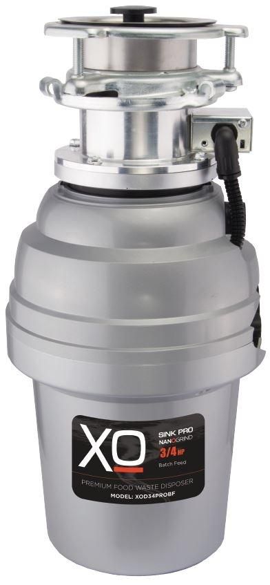 XO 0.75 HP Batch Feed Stainless Steel Food Waste Disposer-0