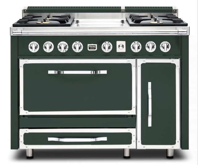 Viking® Tuscany 48" Blackforest Green Dual Fuel Pro-Style Dual Fuel Natural Gas Range