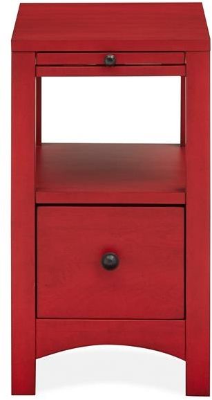 Magnussen Home® Mosaic Red Chairside End Table 1
