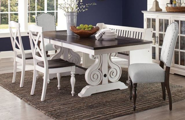 Sunny Designs Carriage House European Cottage Trestle Table 3
