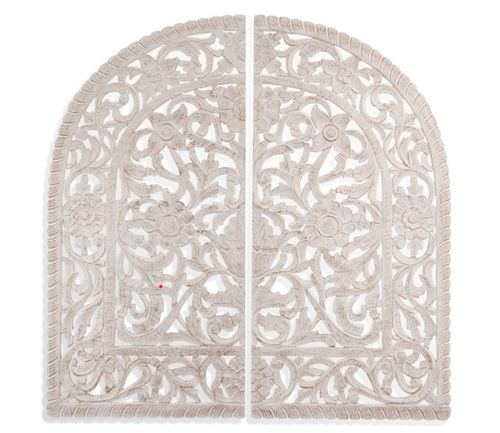 Bassett Mirror Archhed Light Brown Wall Hanging
