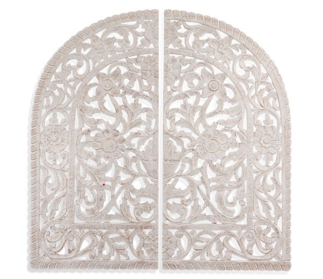 Bassett Mirror Archhed Light Brown Wall Hanging-0