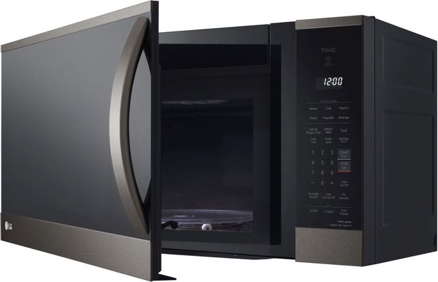 LG 1.8 Cu. Ft. PrintProof™ Black Stainless Steel Over The Range Microwave-3