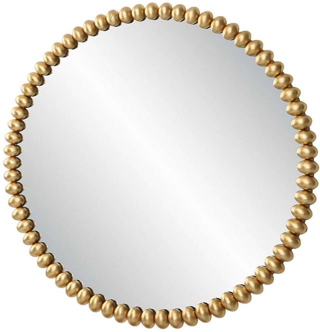 Uttermost Byzantine Gold Round Mirror-1