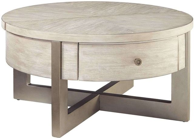 Signature Design by Ashley® Urlander 2-Piece Whitewash Living Room Table Set 1