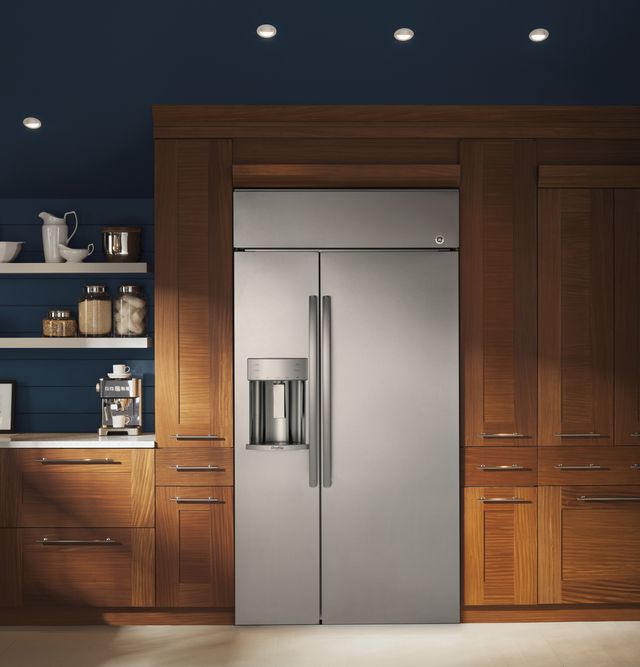 GE® Profile™ 28.69 Cu. Ft. Stainless Steel Built In Side-by-Side Refrigerator 6