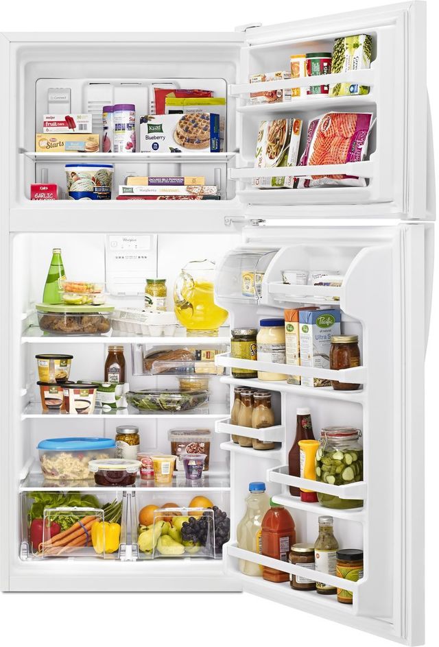 Réfrigérateur à congélateur supérieur de 30 po Whirlpool® de 18,2 pi³ - Acier inoxydable monochromatique 23