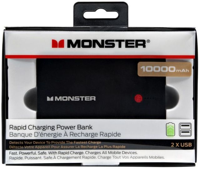 Monster® 10000mAh Power Bank-Black 3