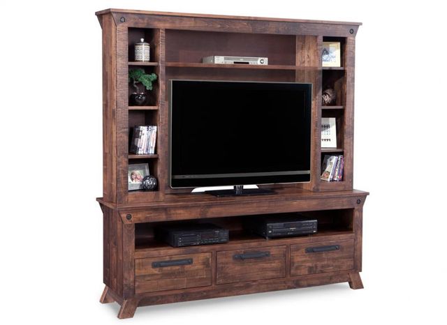 Handstone Algoma HDTV Unit with Hutch with 44’’ TV IOpening 2