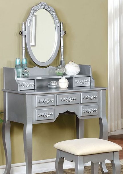 Furniture of America® Harriet Silver Vanity
