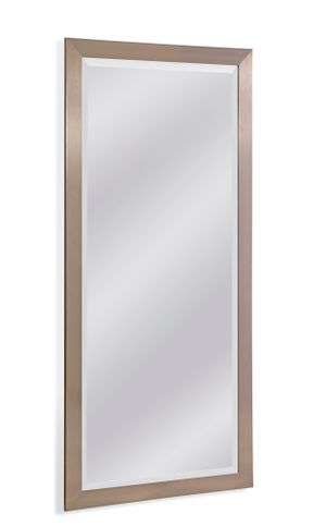 Bassett Mirror Stainless Polished Chrome Floor Mirror