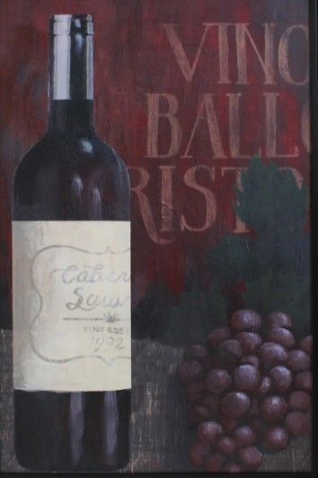 Crestview Collection Wine Time Black/Red Wall Art-1