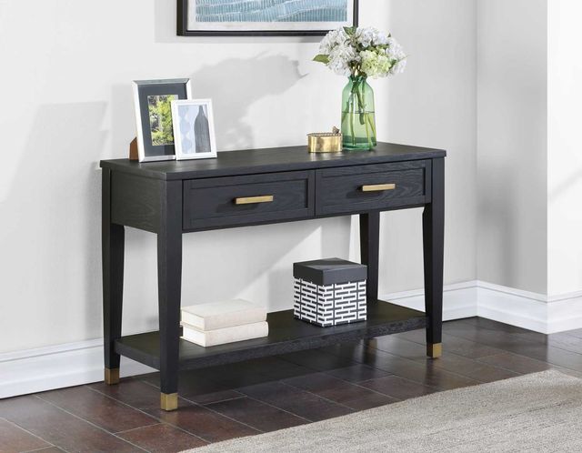 Steve Silver Co. Yves Rubbed Charcoal Sofa Table-2