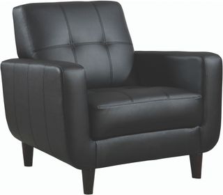 Coaster® Black Padded Seat Accent Chair