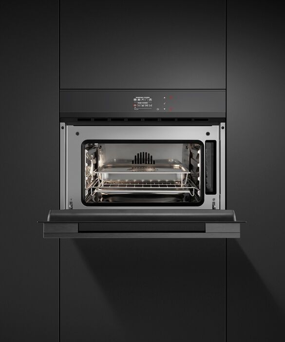 Fisher & Paykel Series 9 24" Black Combination Steam Oven 2
