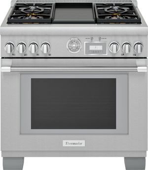 Thermador Pro Harmony 36” Stainless Steel Pro Style Dual Fuel Range