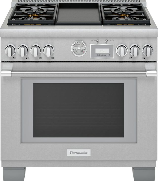 Thermador® Pro Grand® 36" Stainless Steel Pro Style Dual Fuel Range-0