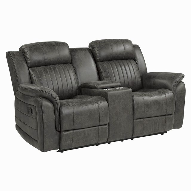 Homelegance Centeroak Double Reclining Loveseat with Center Console-1