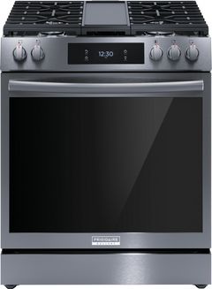 Frigidaire Gallery® 30" Smudge-Proof® Black Stainless Steel Pro Style Gas Range