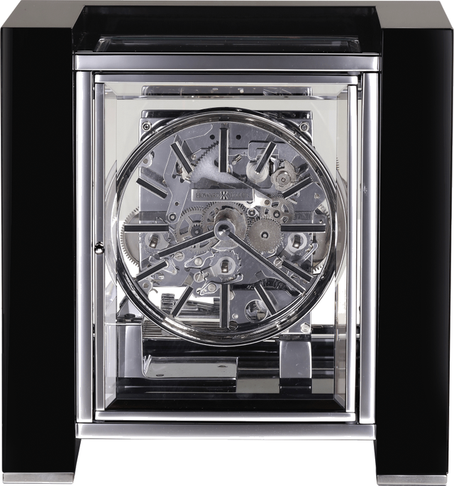 Howard Miller® Park Avenue Gloss Black Piano Mantel Clock