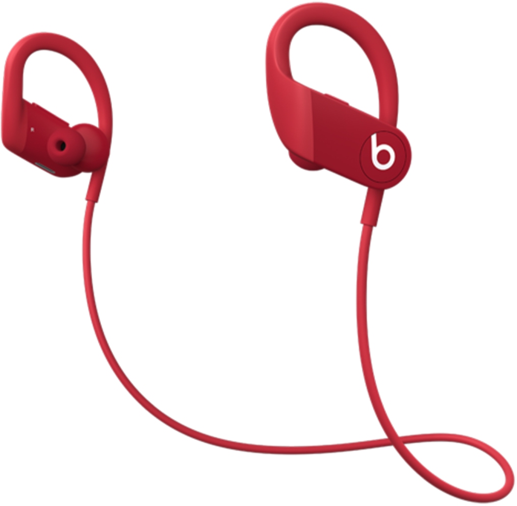 red wireless beats earbuds