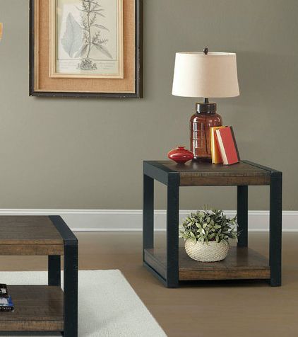 Elements Caesar End Table with Bottom Shelf-2