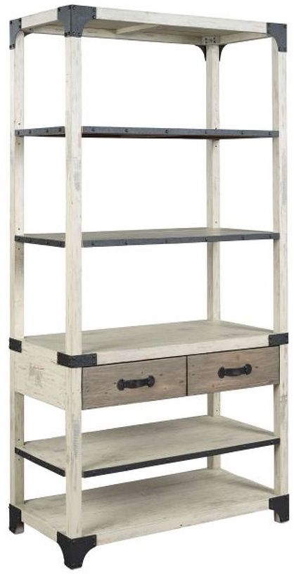 Hammary® Reclamation Place White Bookcase