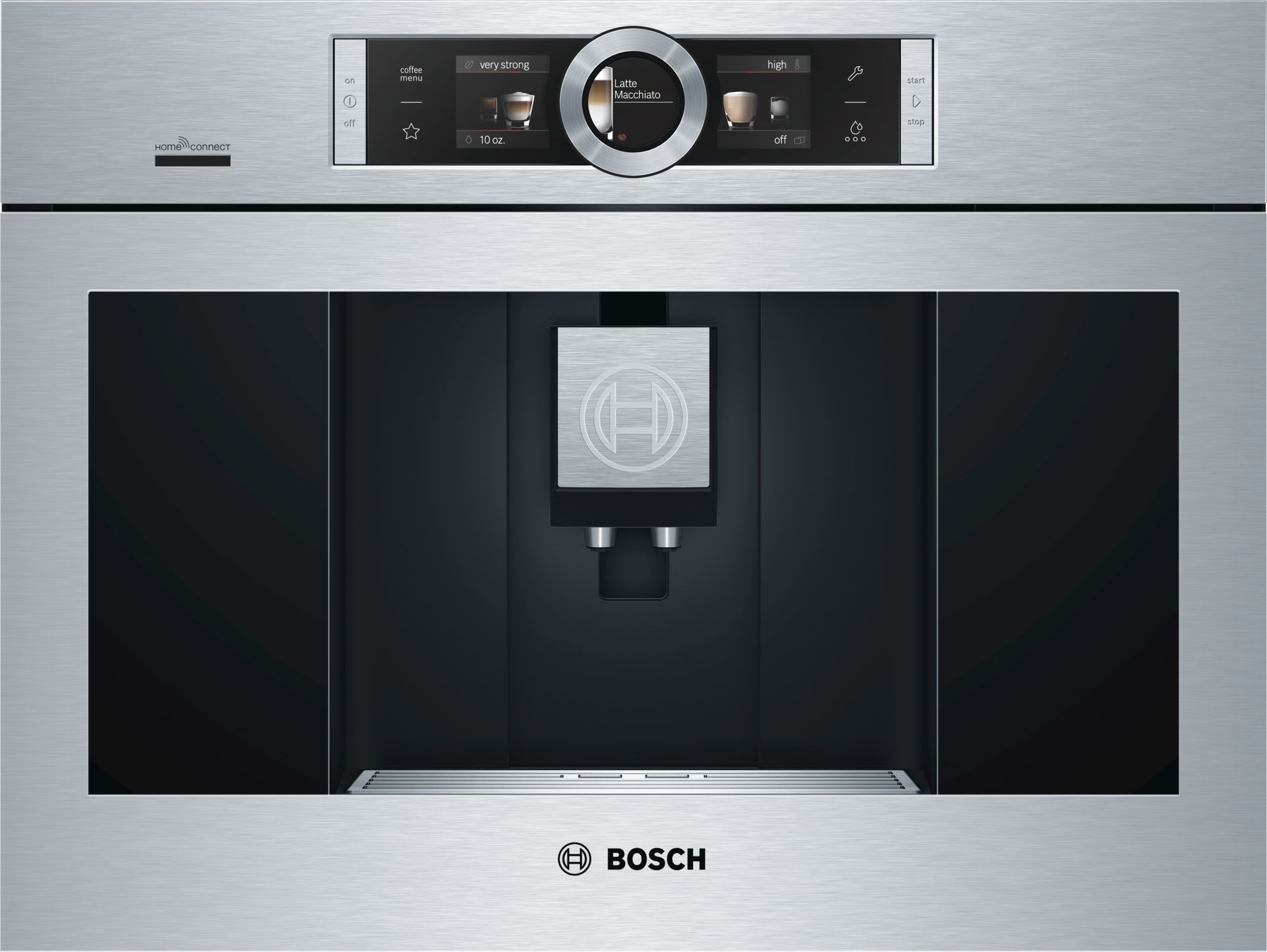 Bosch 24" Built In Coffee Machine-Stainless Steel-BCM8450UC