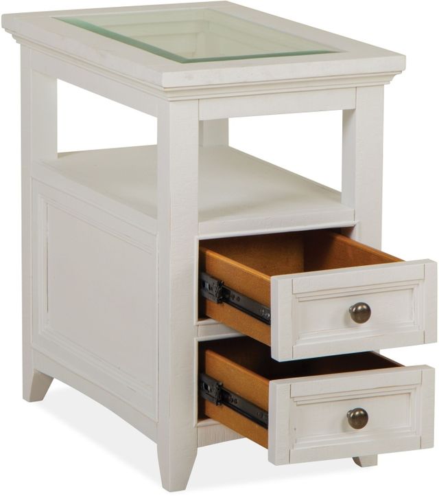 Heron Cove Wood Small Drawer Nightstand in Chalk White by Magnussen Home