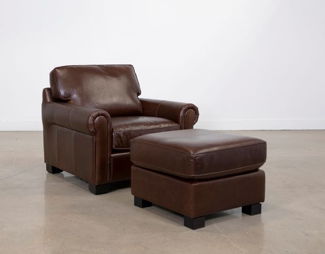 Furniture Source International Dark Chocolate All Leather Chair-2