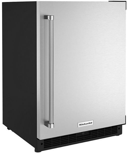 KitchenAid® 5.0 Cu. Ft. Black Stainless Steel Under the Counter Refrigerator 2