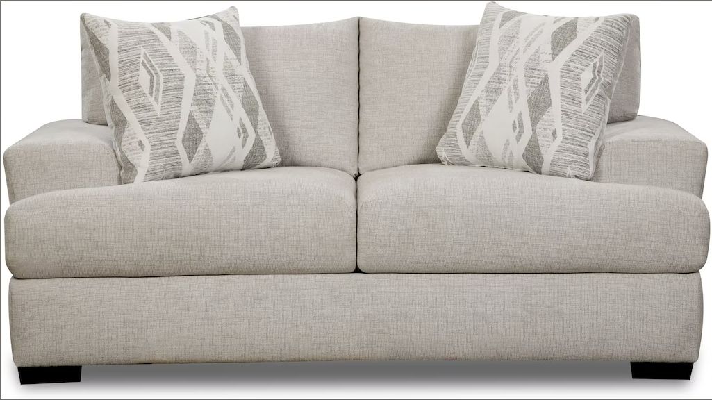 Elements International Fentasy Silver Loveseat | Bob Mills Furniture