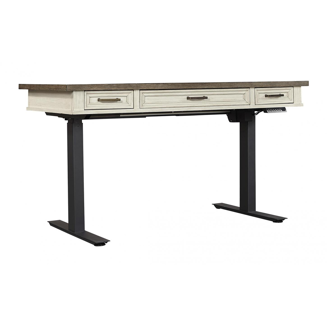 Aspenhome Caraway Aged Ivory 60 inch Adjustable Lift Desk