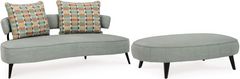 Signature Design by Ashley® Hollyann 2-Piece Gray Sofa and Ottoman Set