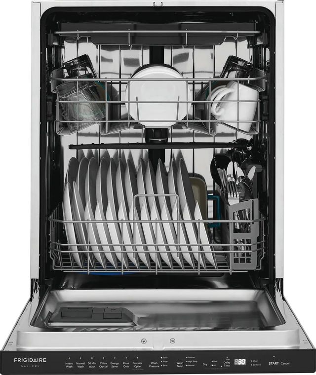 Frigidaire Gallery dishwasher with door open
