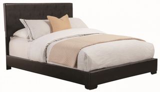 Coaster® Conner Dark Brown Eastern King Upholstered Bed
