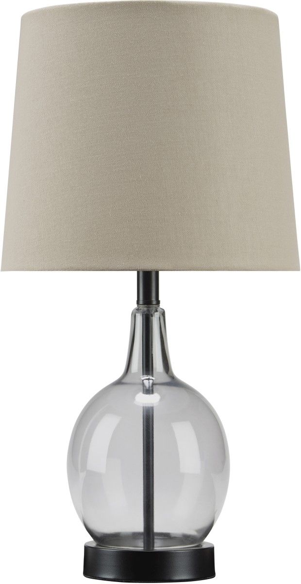 Signature Design by Ashley® Arlomore Gray Glass Table Lamp-0