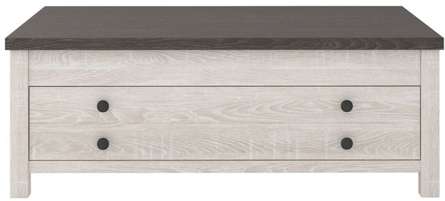 Signature Design by Ashley® Dorrinson Two-tone Rectangular Lift Top Coffee Table 1