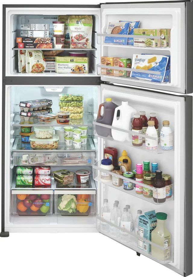 Frigidaire Gallery® 30 in. 20.1 Cu. Ft. Black Stainless Steel Top Freezer Refrigerator-3