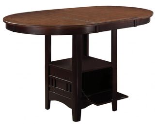 Coaster® Lavon Light Chestnut and Espresso Counter Height Table