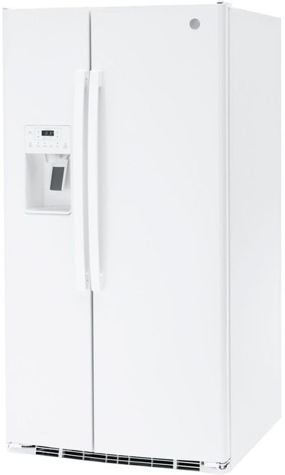 GE® 25.3 Cu. Ft. White Side-by-Side Refrigerator (S/D) 2