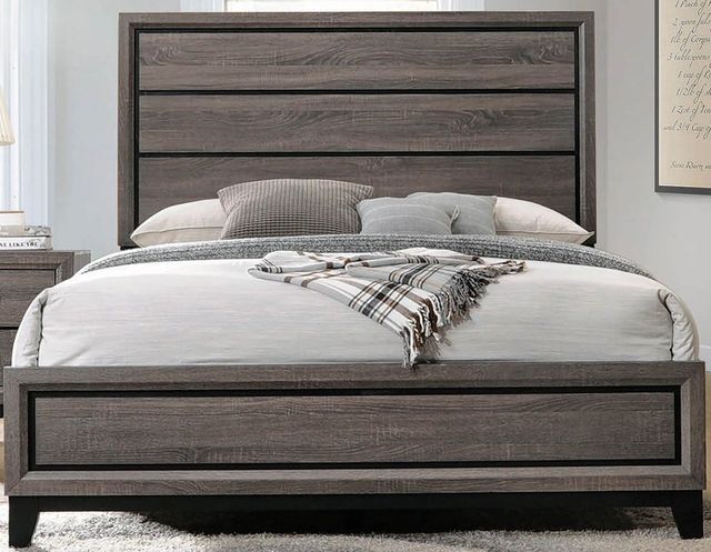 Coaster® Watson Rustic Grey Oak Queen Bed 5