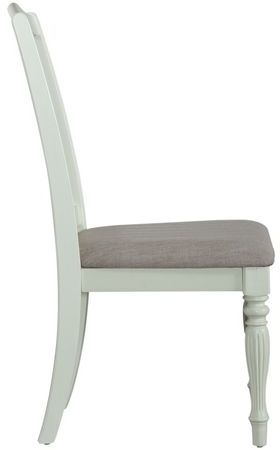 Linerty Furniture Cumberland Creek Nutmeg/White Slat Back Side Chair 3