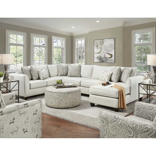 Fusion Furniture Homecoming Stone 3-Piece Sectional-1